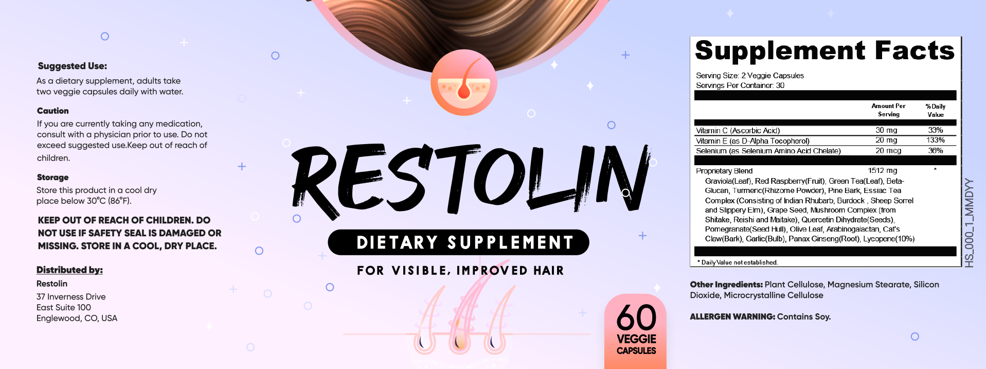 Restolin Supplement Facts